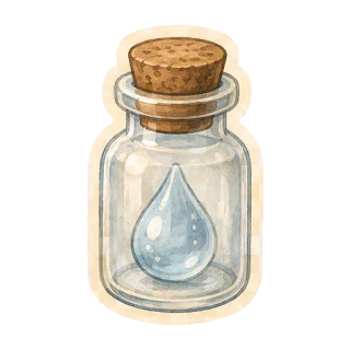 Dew vial keepsake